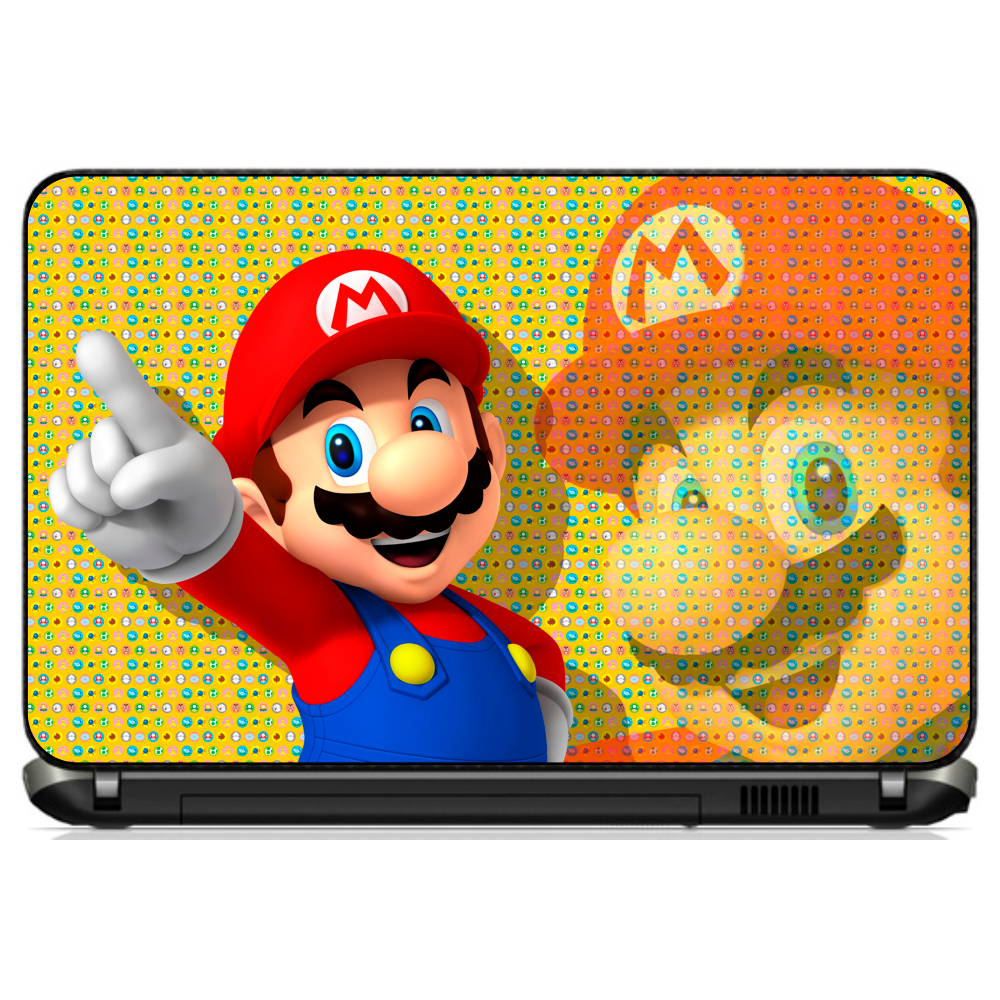 Adesivo Skin Notebook Pelicula Personalizado Macbook Tablet Super Mario Bros [ 13 ]  Infantil Game
