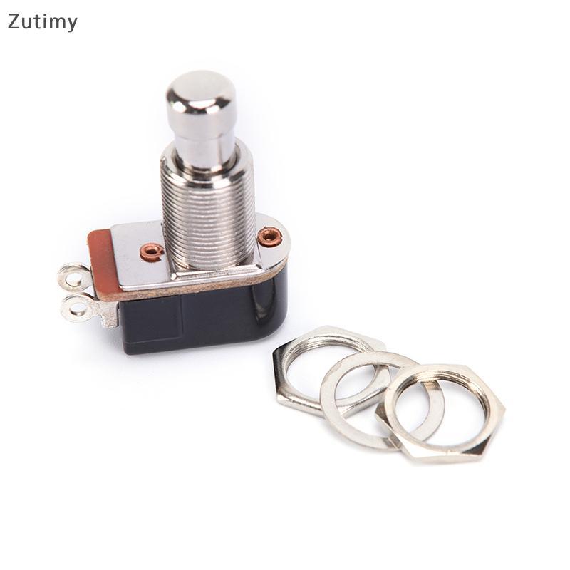 [Zutimy] 1X SPST Momentary Soft Touch Button Stomp Pedal Interruptor De Guitarra Elétrica COD