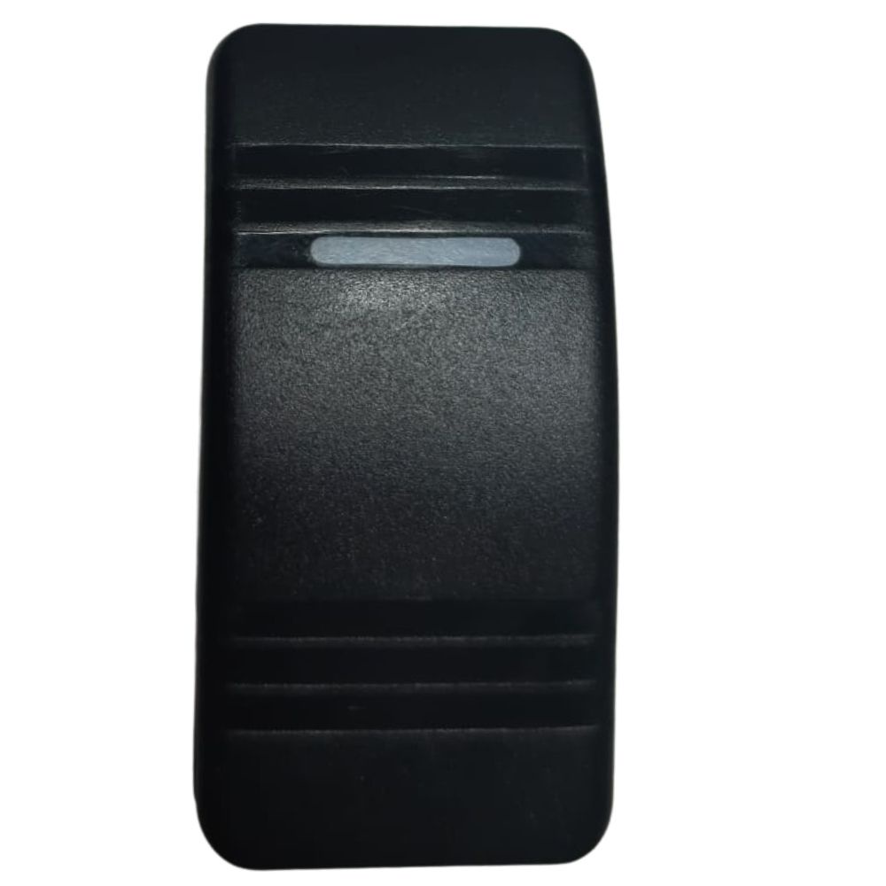 Botão Interruptor Momentâneo Preto Com LED Branco 12V 24V