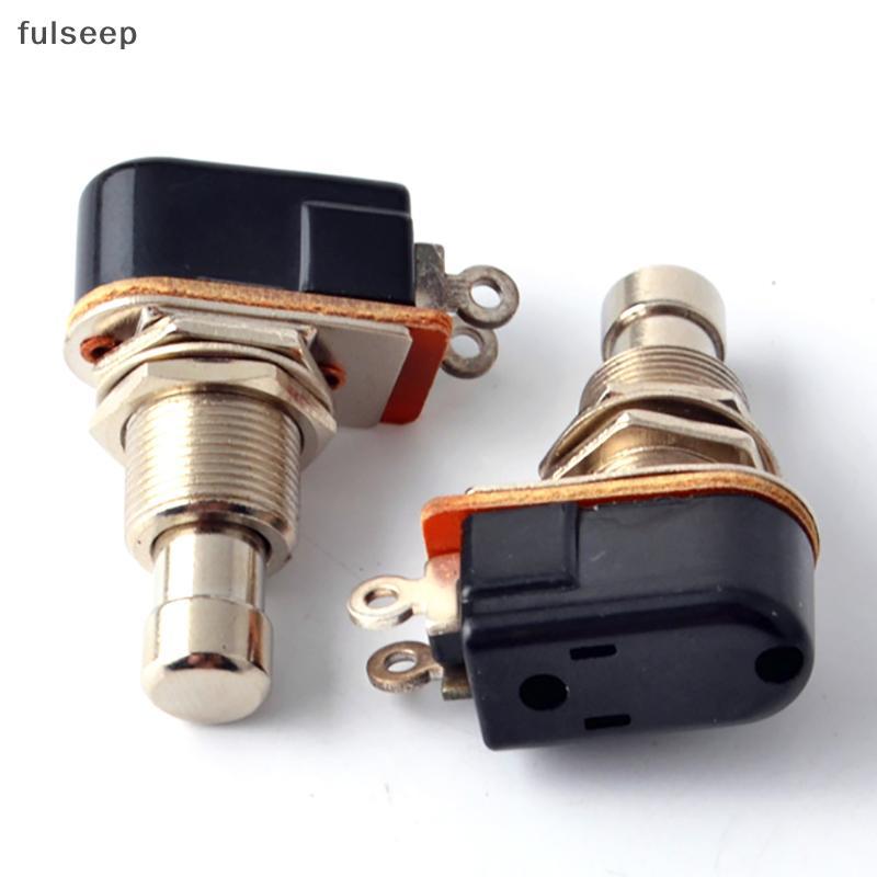 [fulseep] Momentary SPST Soft Touch Botão Stomp Pedal Switch Interruptor De Guitarra Elétrica OFF-ON BR