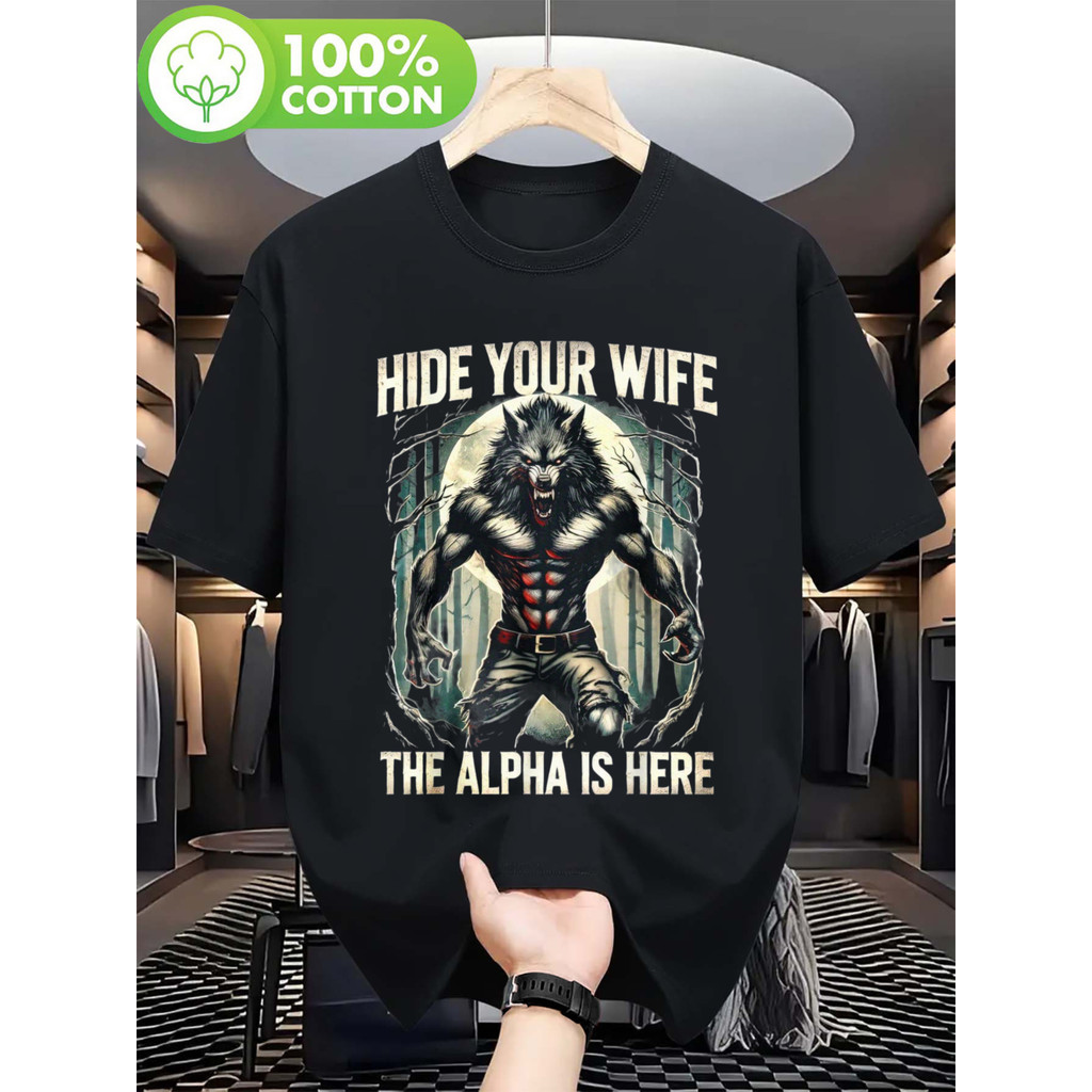 Camiseta Funny Wolf Meme 