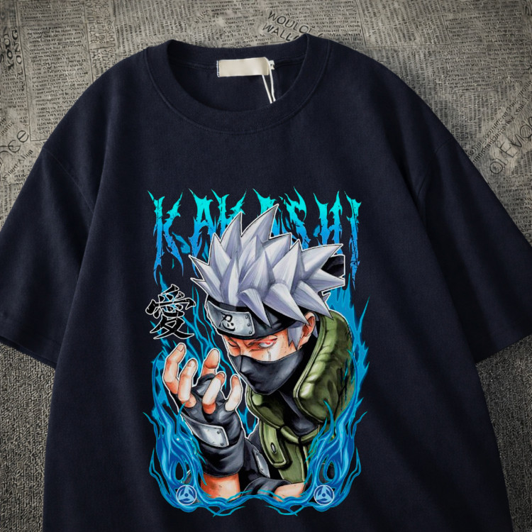Camiseta Basica Street Geek Com Estampa De Anime Kakashi Hatake Com Varias Cores De Camisetas
