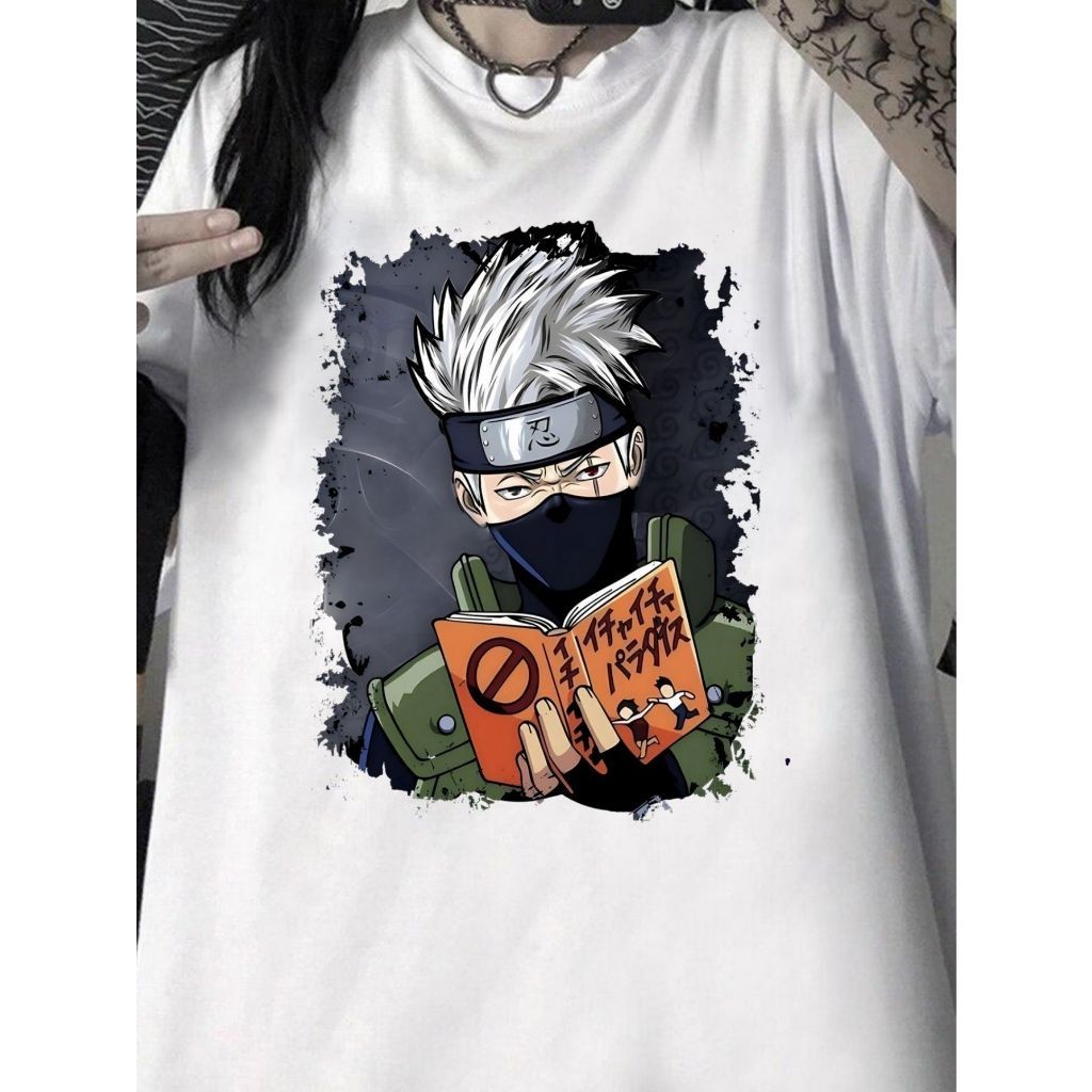 unissex unissex Camiseta Anime Kakashi Hatake Masculina Feminina Poliéster