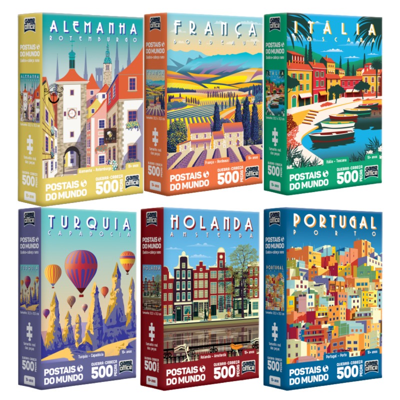 Kit Moldura Quadro 22,3x31,3cm Deluxe + Quebra-Cabeça – Com Acrílico Cristal Inquebrável e Fundo Rígido