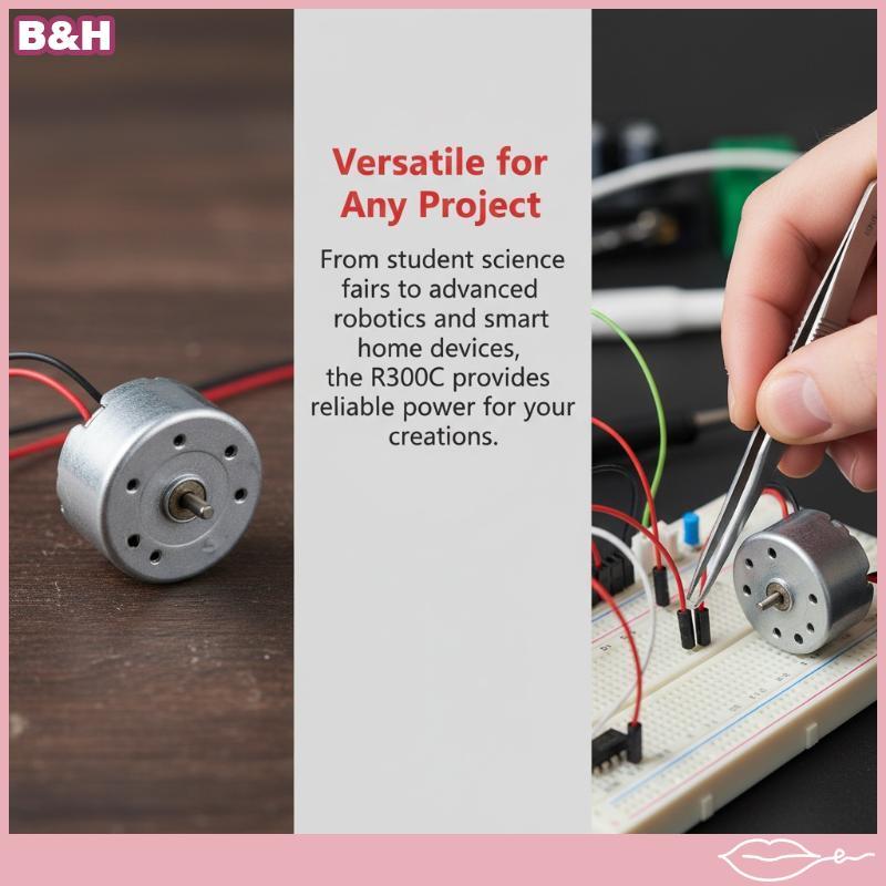 ageofdream188 1/3/5Pcs R300C Mini Motor DC De Alta Velocidade 1.5-6V Micro Elétrico Com Fio Para Fazer Dispositivos DIY