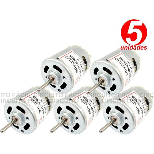 Kit 5pcs -  Motor Mini Dc 12v 7000rpm Micro Motor Dc