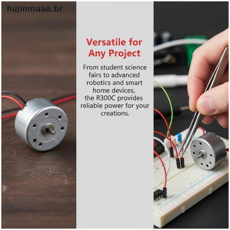 huj Mini R300C Micro Motor Elétrico De Alta Velocidade DC 1.5-6V Com Fio 1/3/5Pcs Para Modificação De Modelo De Aeronave