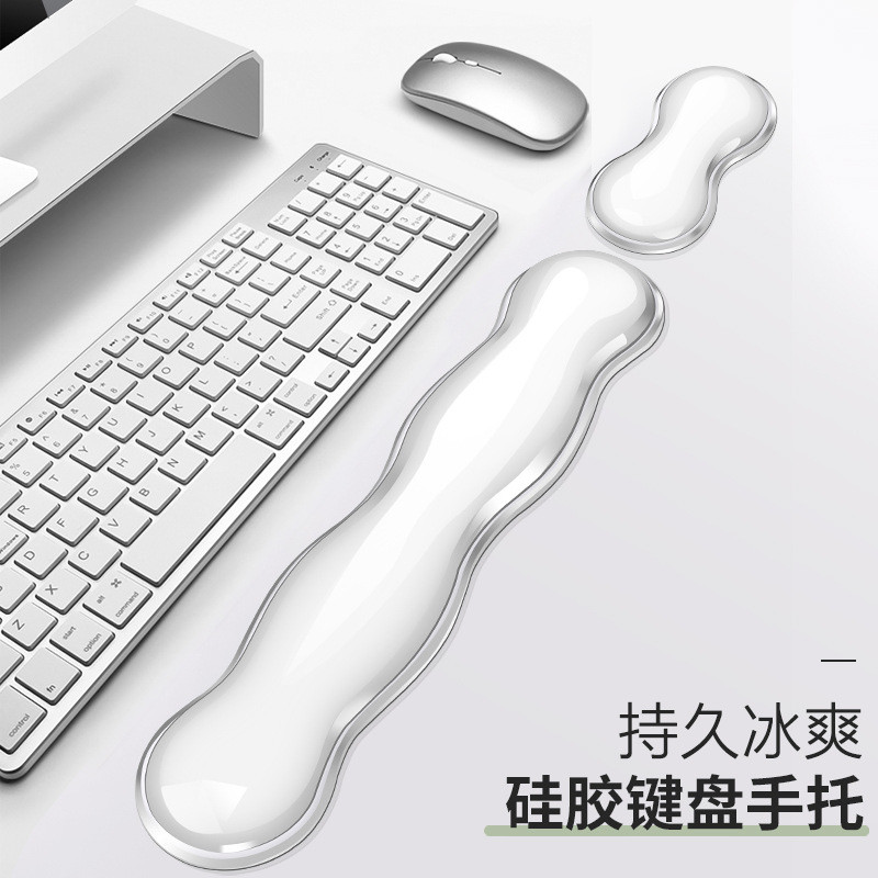 FTTOT Cool Wrist Mouse Pad Transparente Silicone Teclado Descanso de Mão Descanso de Pulso Descanso de Palma Mouse Pad d