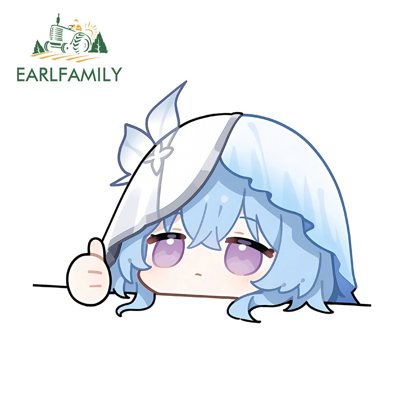 EARLFAMILY Shorekeeper Peeker Adesivos De Carro Kawaii Oclusão Zero Skate Pára-Choques Janelas Veículo PVC Decalque À Pr