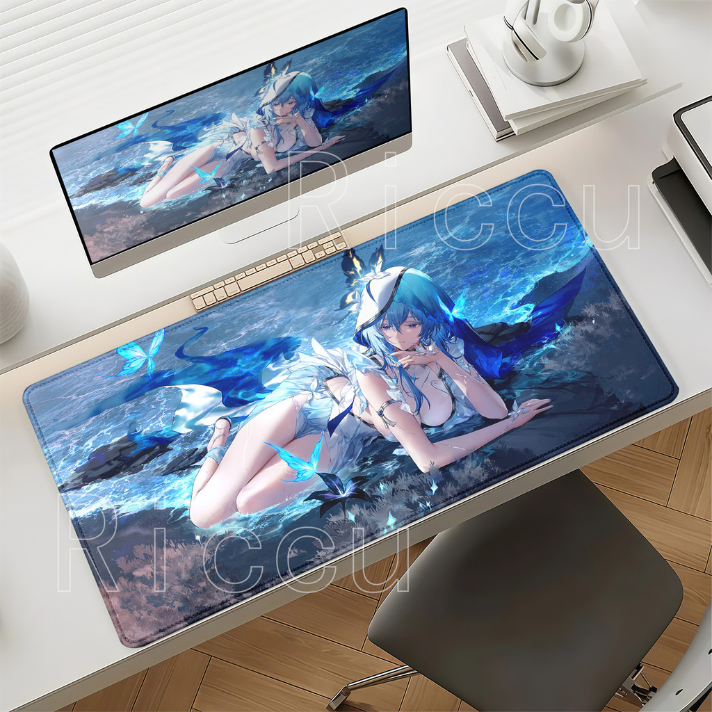 Wuthering Ondas O Shorekeeper Tapete De Mesa De Jogos Anime Kawaii Menina Base Antiderrapante Mousepad Grande Teclado De