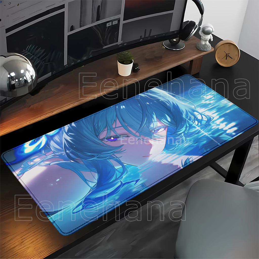 Anime Menina O Shorekeeper Wuthering Ondas Tapete De Mesa De Jogos Acessórios De Escritório Mousepad Grande Teclado De P
