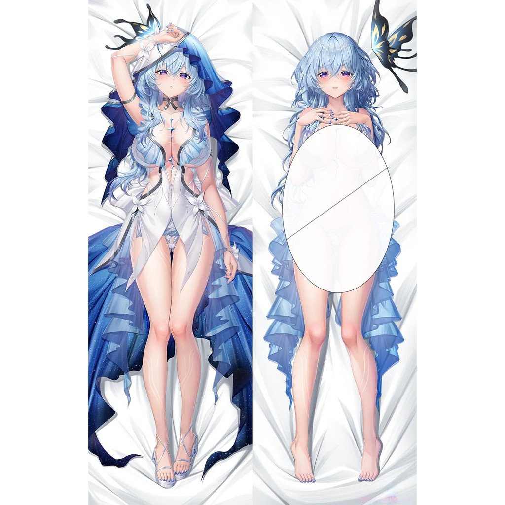 Anime Wuthering Ondas Shorekeeper Dakimakura Fronha Macia Sofá Cama Capa De Almofada
