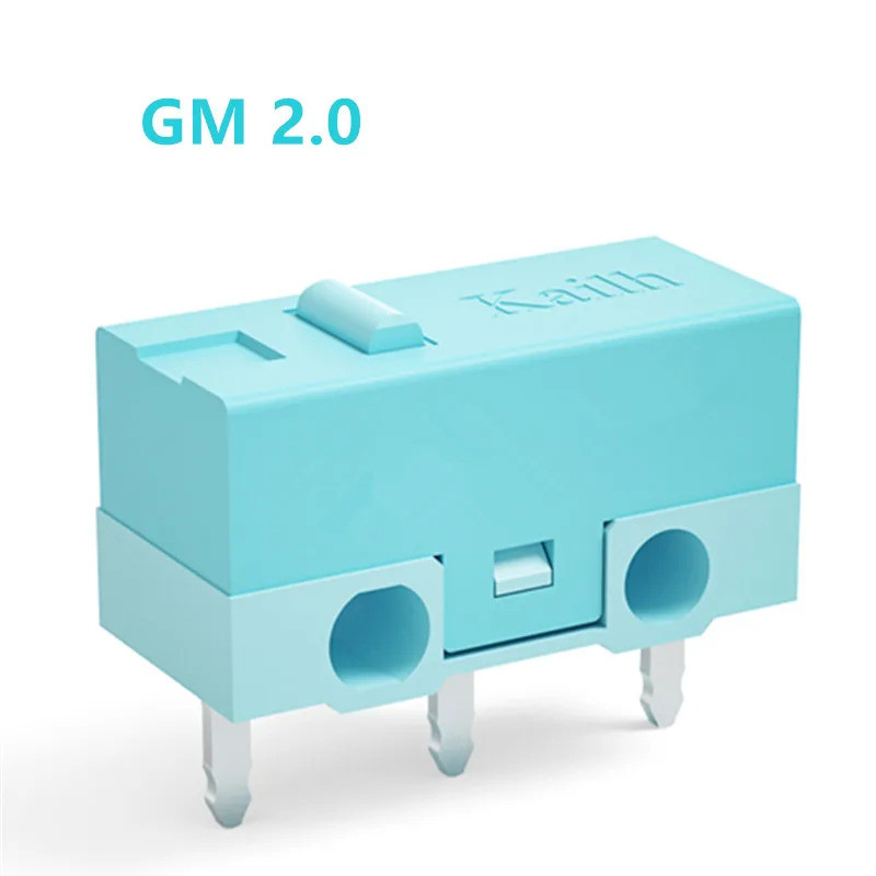 1-10 Peças Micro Switch Kailh GM2.0 Azul, 20 milhões de cliques, Micro Switch para Mouse Gamer, Botão Micro Switch para