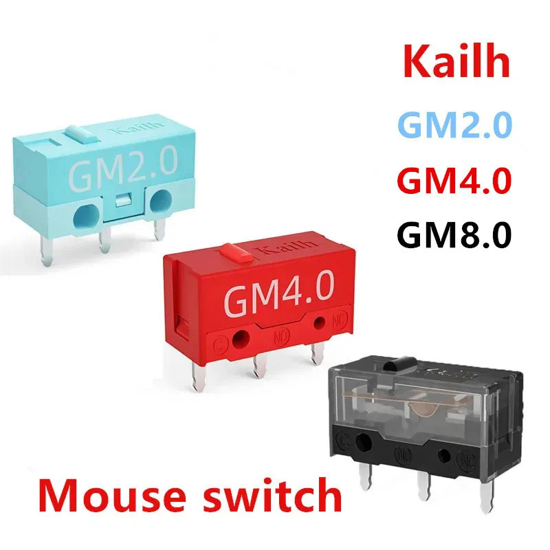 1 unidade de microinterruptor Kailh GM2.0 GM4.0 GM8.0 para mouse, interruptor de botão para jogos, pode substituir todos