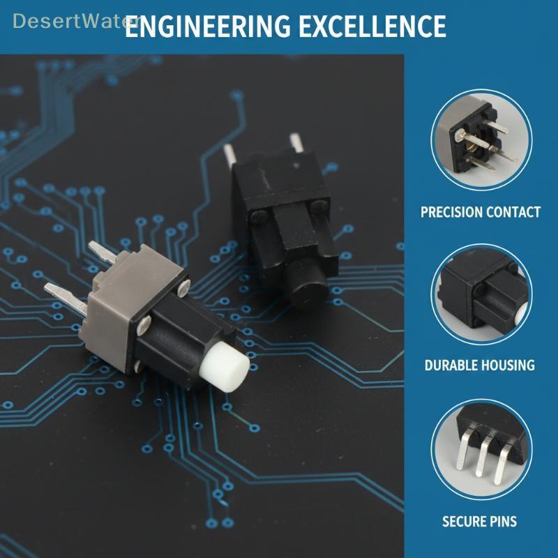 < DesertW > 1/5 Peças Kailh Quadrado 2 Pinos Mouse Micro Interruptor Rolagem Botão Médio Acessórios Para Deathadder 2000