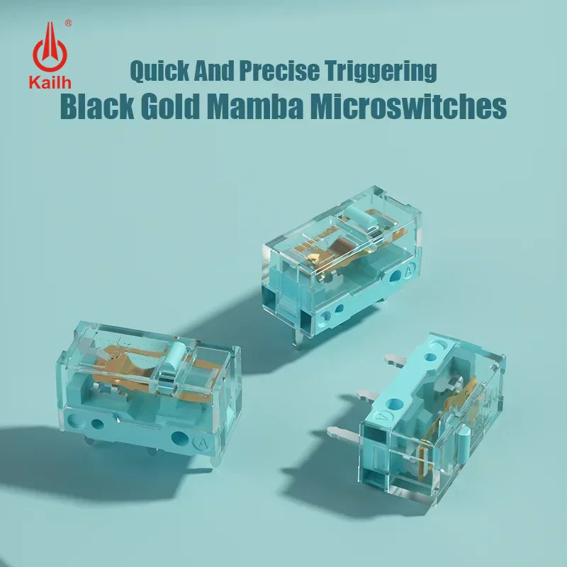 1 unidade de microinterruptor Kailh New Style GM8.0 com 90 milhões de cliques de vida útil para mouse gamer, 3 pinos, ca