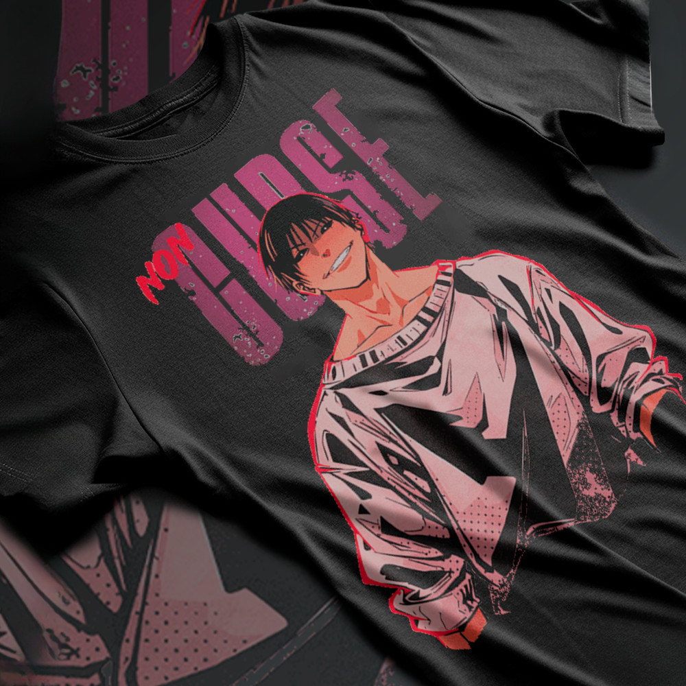 [Camiseta Premium em Algodão Puro]GXG Camiseta Basica Algodao Non Curse Toji Fushiguro Jujutsu Kaisen Assassin Tee Uniss