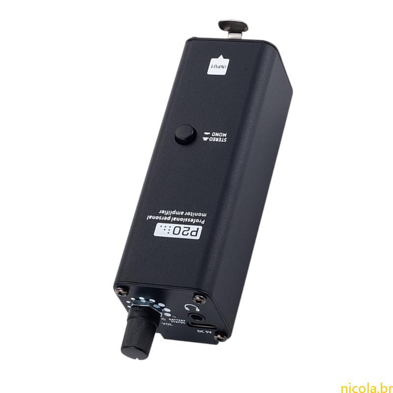 Nic Amplificador Profissional Conversor Clip Mount Fone Ouvido Portátil