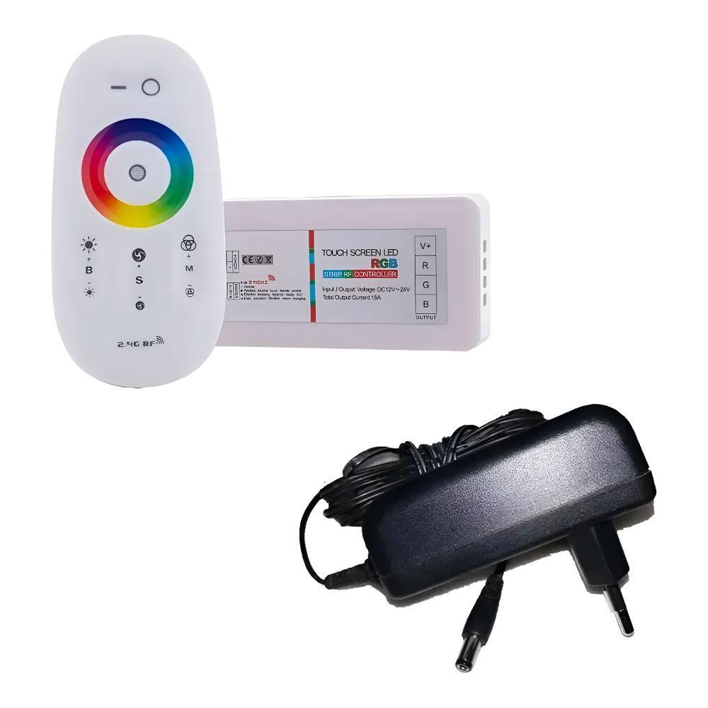 Comando Led Piscina Modulo Rgb Controle Touch + Fonte