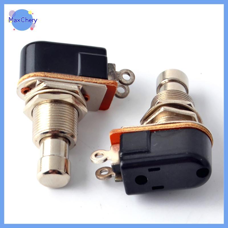 MCHY > Momentary SPST Soft Touch Botão Stomp Pedal Switch Interruptor De Guitarra Elétrica OFF-ON Novo
