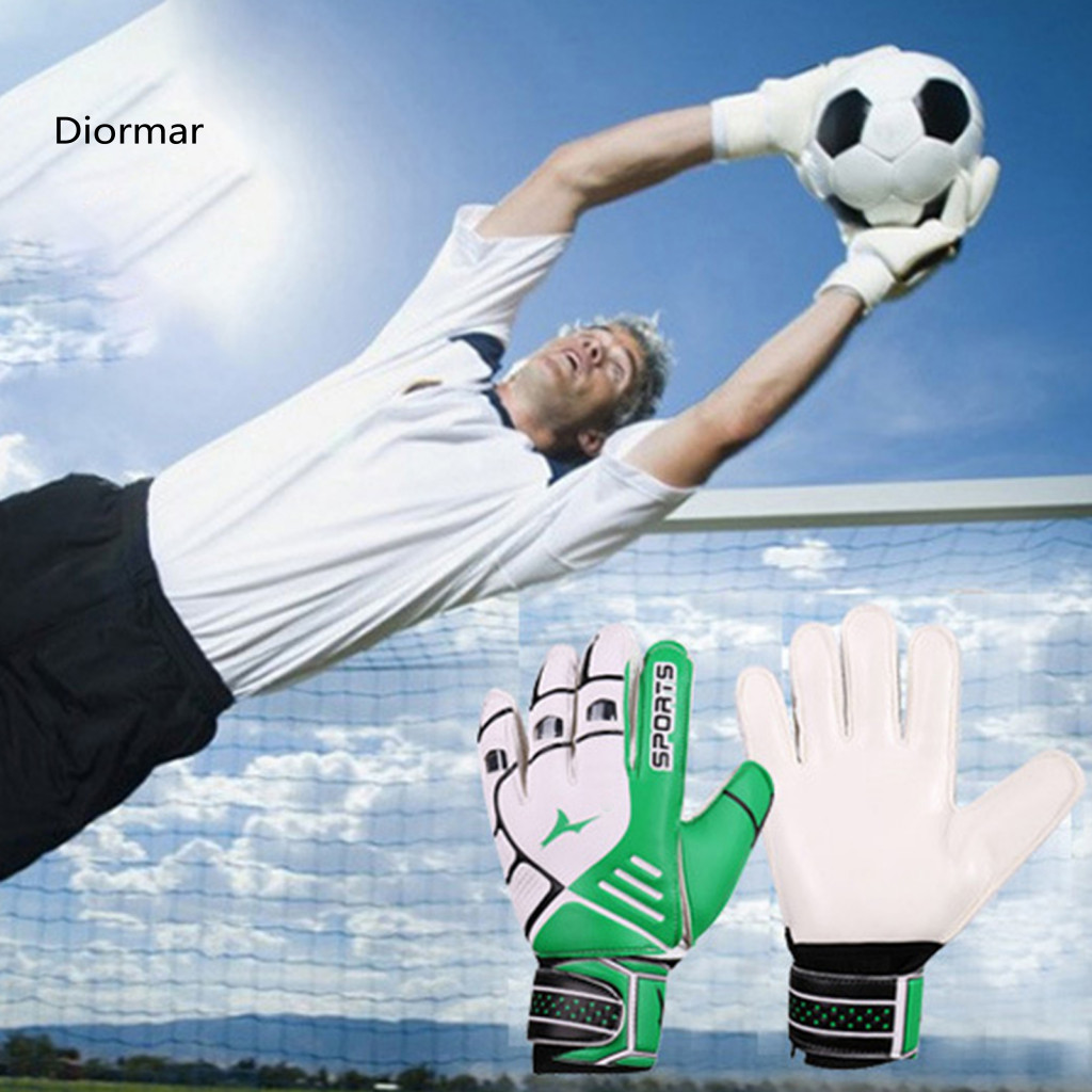 Professional Goalkeeper Gloves Soccer with Double Wrist Support Non-slip Wear-resistant Rubber Breathable Football for K