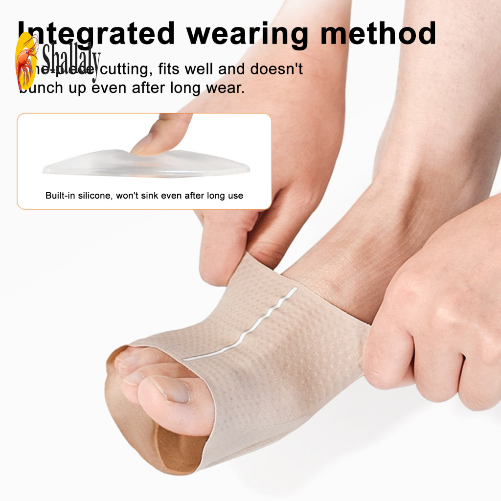 Flat Feet Orthotic Braces 1 Pair Arch Support for Plantar Fasciitis Relief Non-slip Wearable Cushions with Silicone Pad