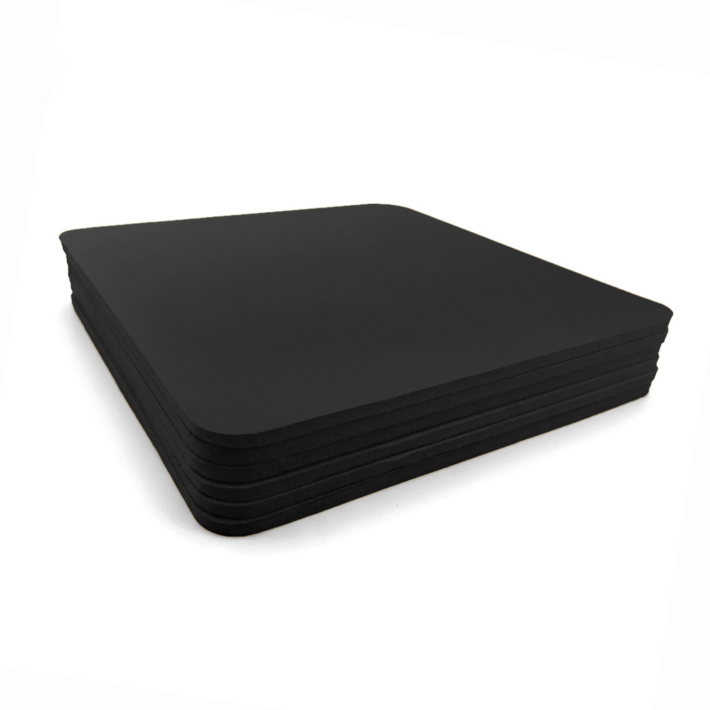 Mouse Pad Office de EVA - Quadrado - 20cm x 20cm - Kit com 6