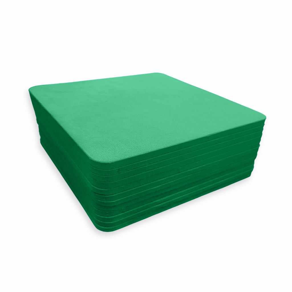 Mouse Pad Office de EVA - Quadrado - 20cm x 20cm - Kit C/ 12
