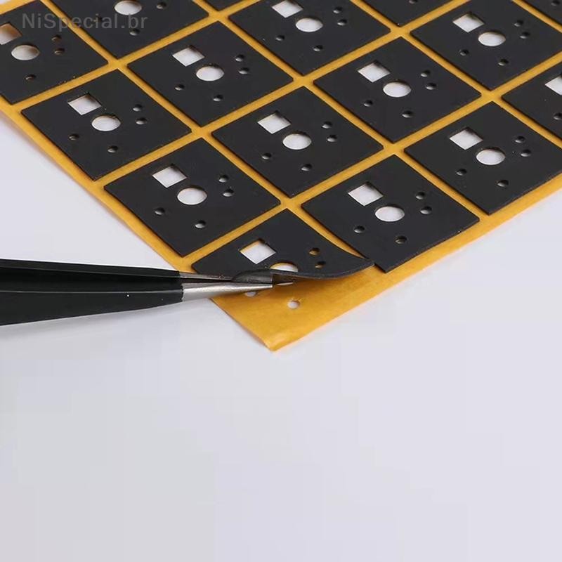 [Nis] 120 Pcs PORON PE EVA Pad Para Teclado Mecânico PCB Pads Adesivos Junta De Material De Espuma BM60 BM65 BM