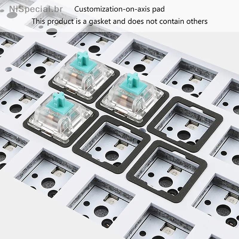 [Nis] 120pcs Poron IXPE EVA Pad Para Teclado Mecânico Trocável A Quente Reduz O Ruído Almofadas De Espuma Silenciosas [B
