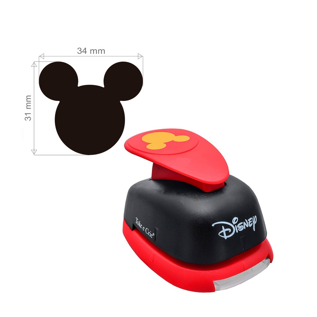 Furador Scrapbook Gigante Papel E Eva Premium Disney/ Coroa Princesas/ Mickey Mouse - Toke e Crie