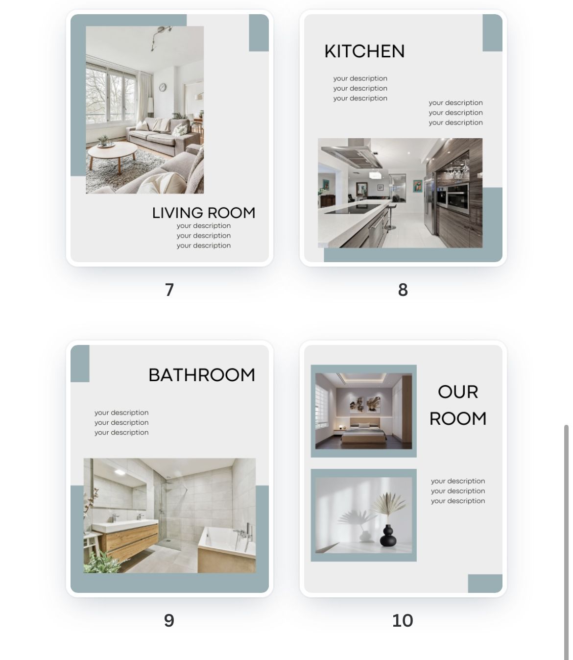 Combo de plantillas Real state