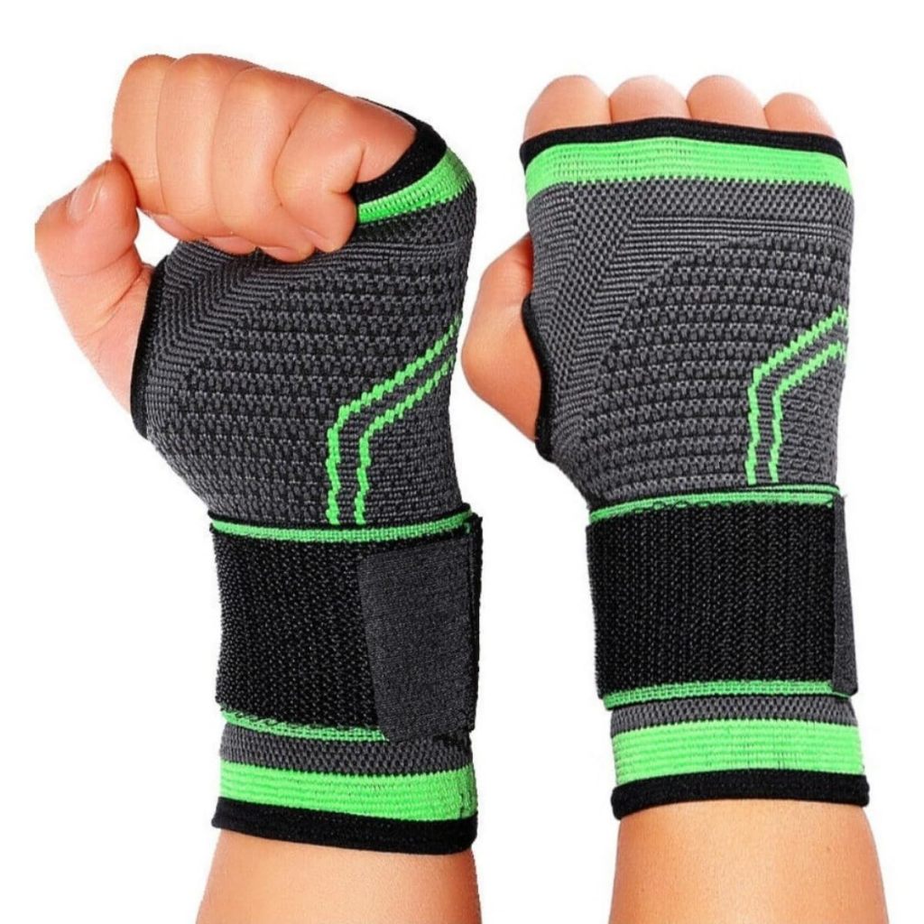 Braçadeira de Suporte de Pulso,Apoio de pulso manga metade do dedo Wrist Band Wrist suporte de pulso cinta manga de comp