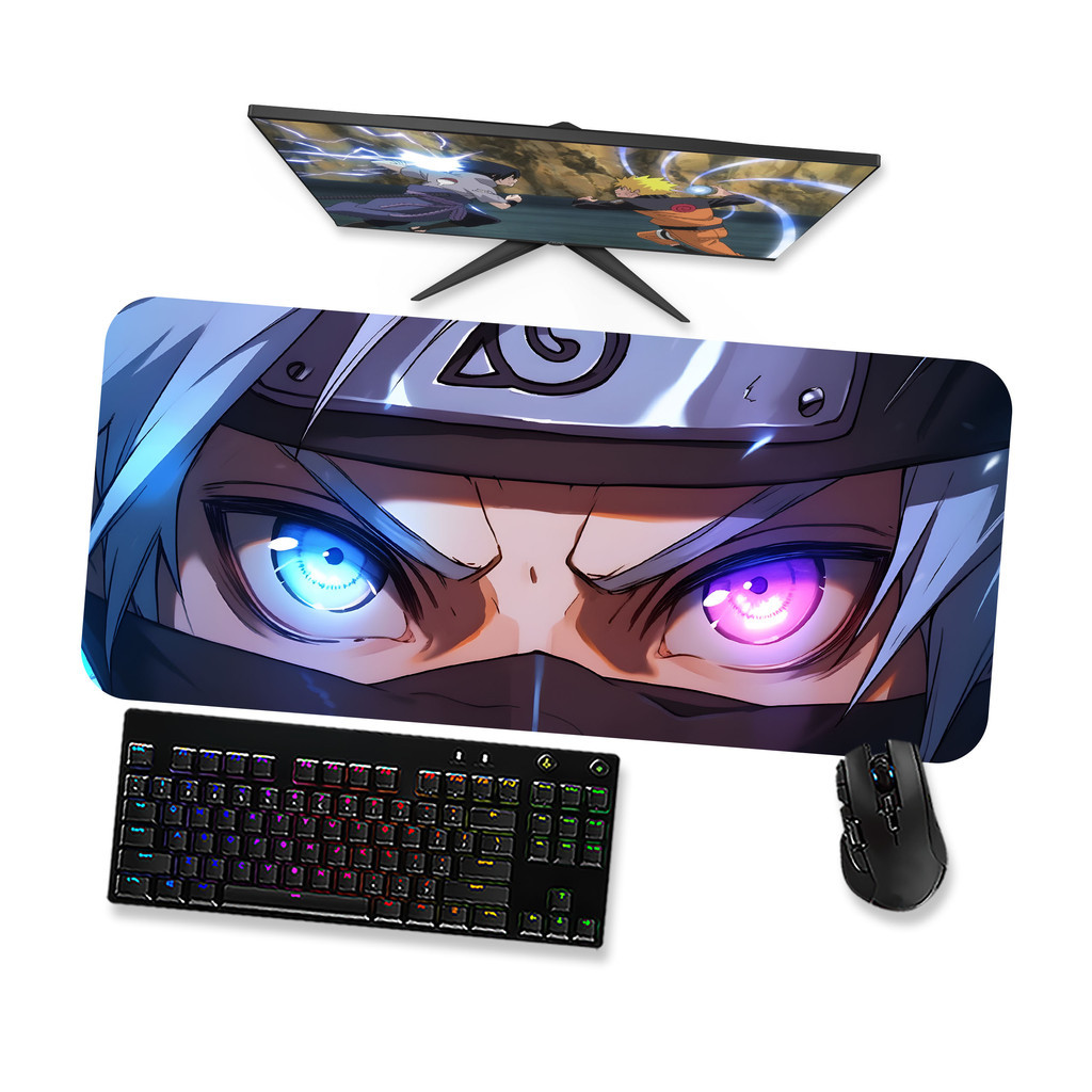 Mouse Pad Gamer Grande - Naruto Kakashi Hatake 4 - 90x40, 80x40, 60x40 e 70x30