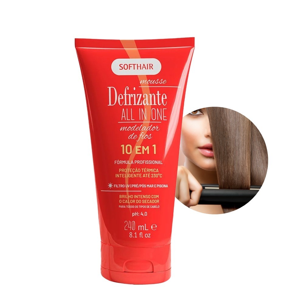 Mouse Anti-frizz Defrizante All In One 10 em 1 Soft Hair 240ml