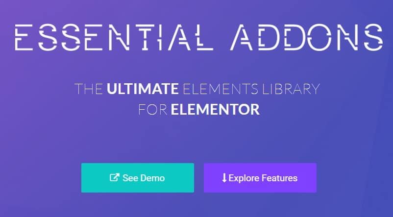 Essential Addons — Most Popular Elements Library For Elementor