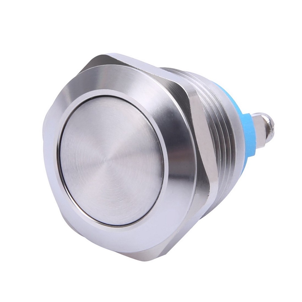 Botão Push Button Inox Alta Qualidade Momentâneo Start Pulso A Prova D'agua Antivandalismo 19mm