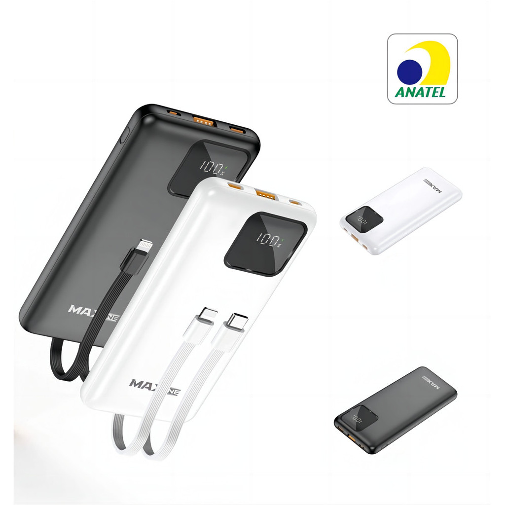 Carregamento Power Bank 10000mAh / Carregar Rapido +PD22.5W+Protezione Termica