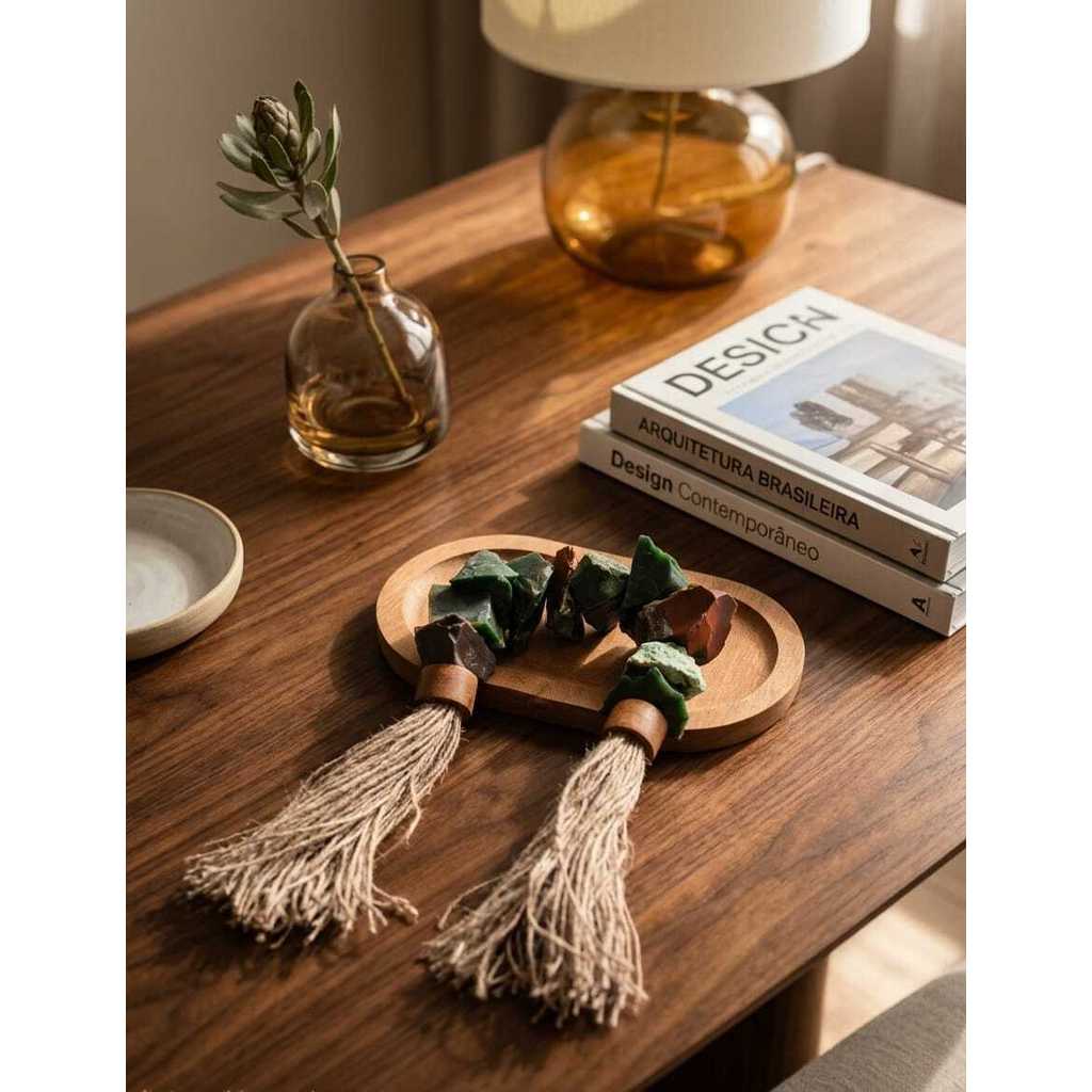 Colar de Mesa em Pedra Bruta PD22 - 60cm