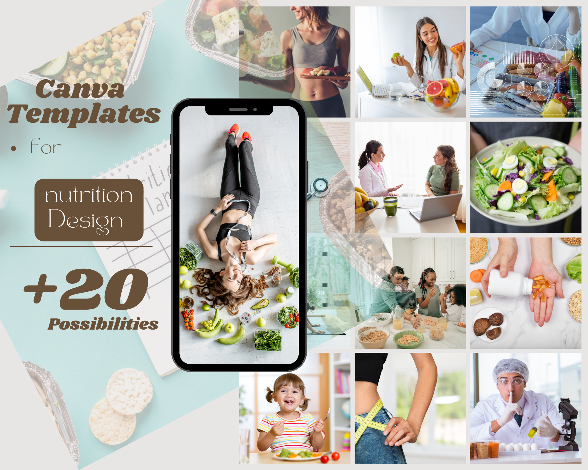 Canva Template nutrition +20 possibilities