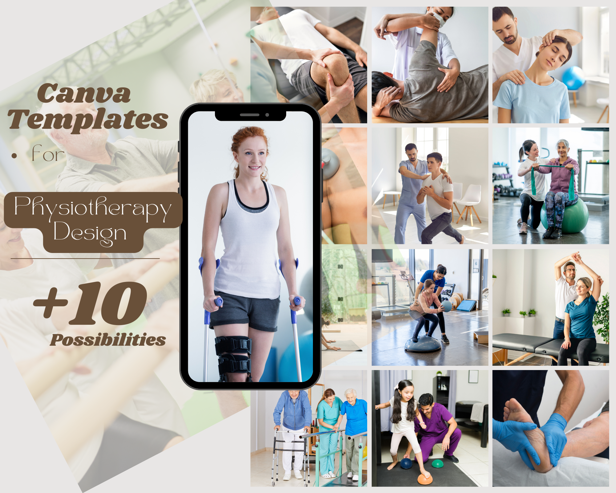 Canva Template physiotherapy +10 possibilities