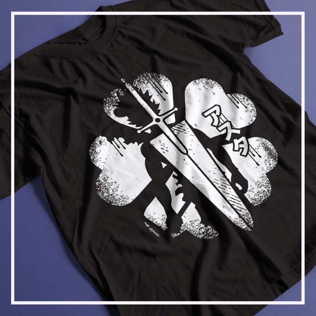 [Camiseta Premium em Algodão Puro]GXG Camisa Black Clover Asta Unissex 100% Algodão Blusa Anime
