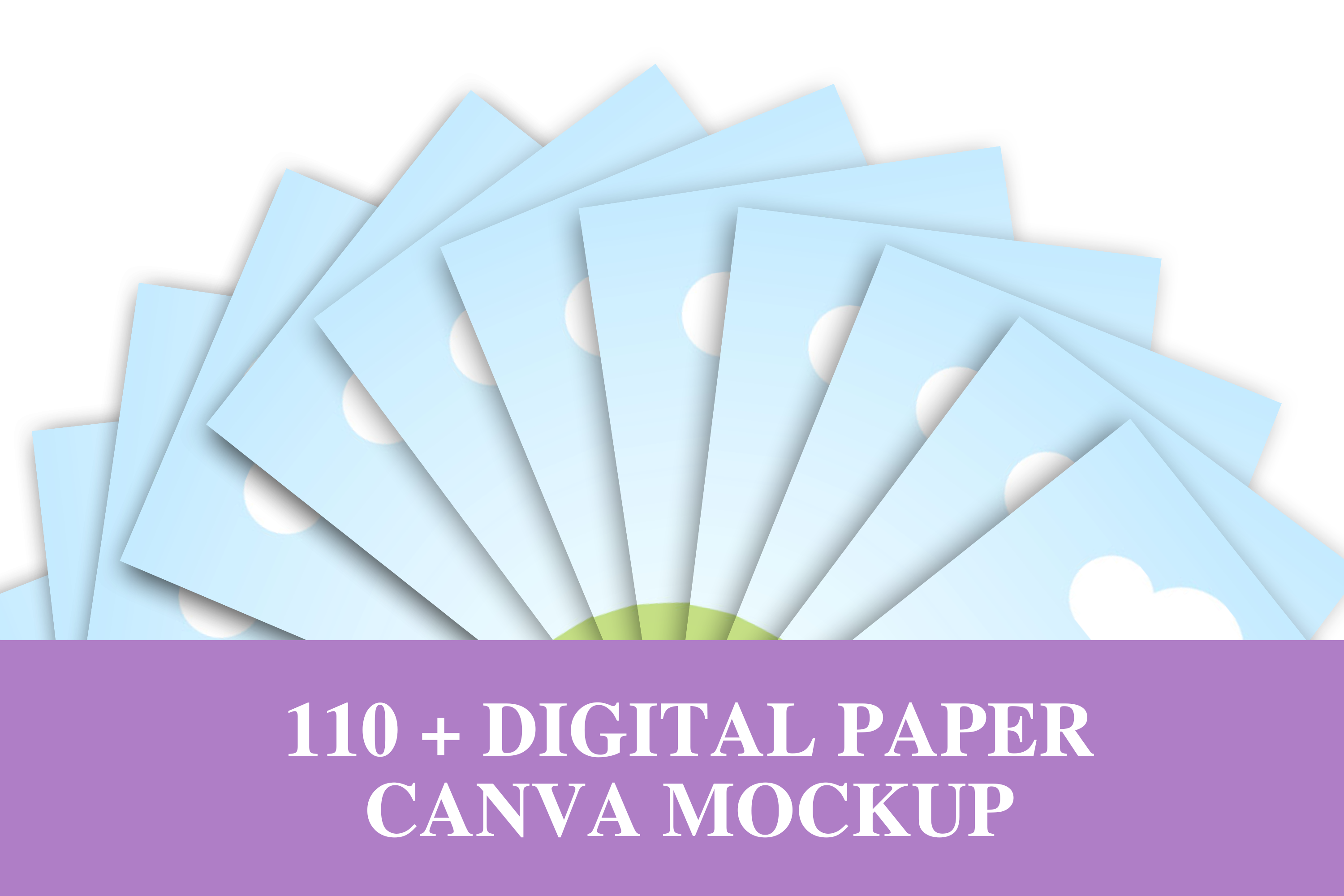 +100 Digital paper mockup