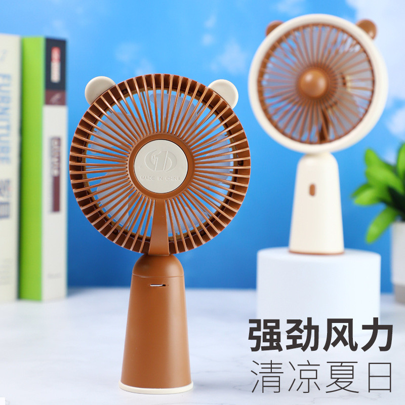 Novo Mini ventilador minifan Cross-Border portátil elétrico pequeno ventilador ABS Desktop atacado UAB ventilador portát