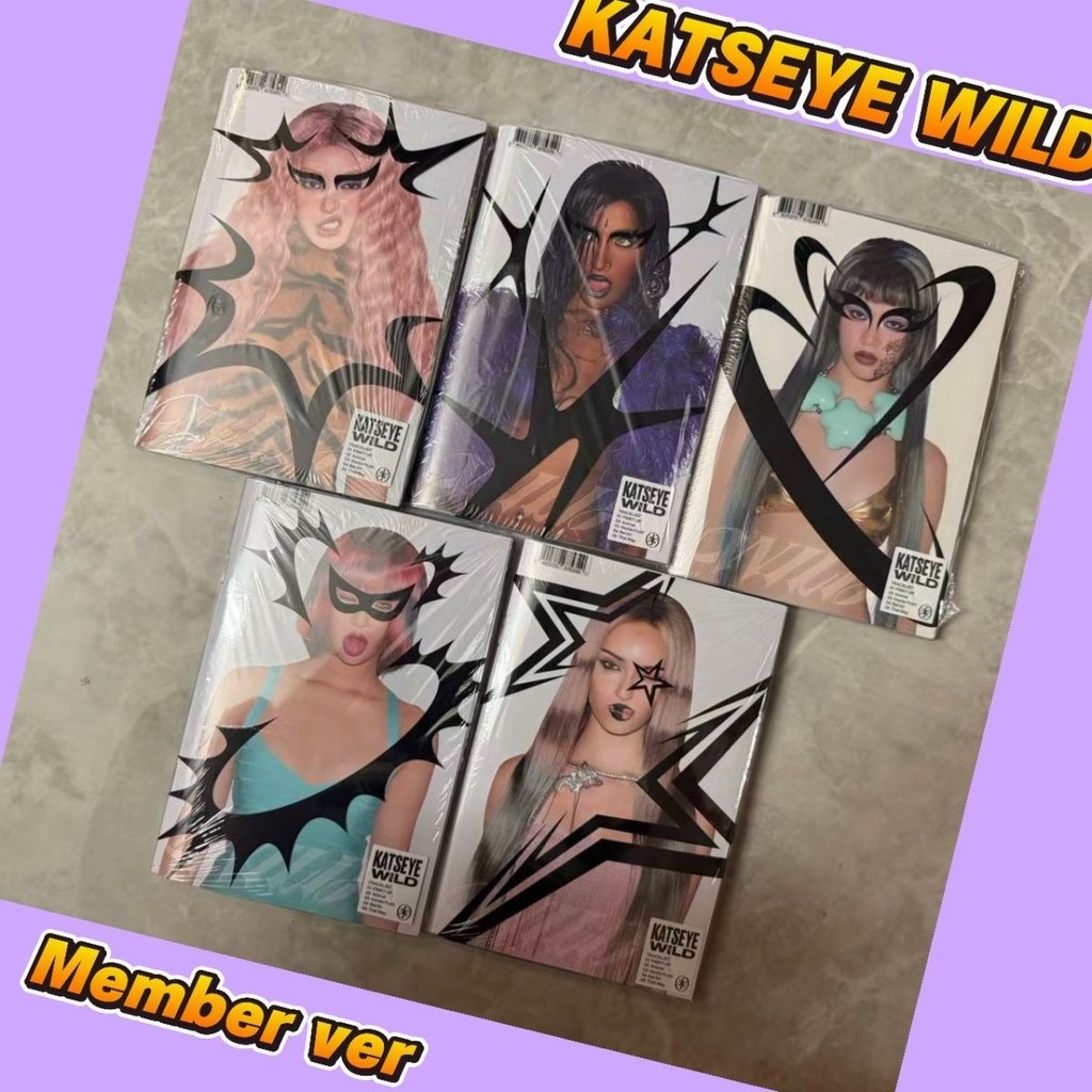 Katseye Cat Pupil Novo Álbum Selvagem Capa Única Aberta Genuína Brand New hybe International Girl Group 9.8