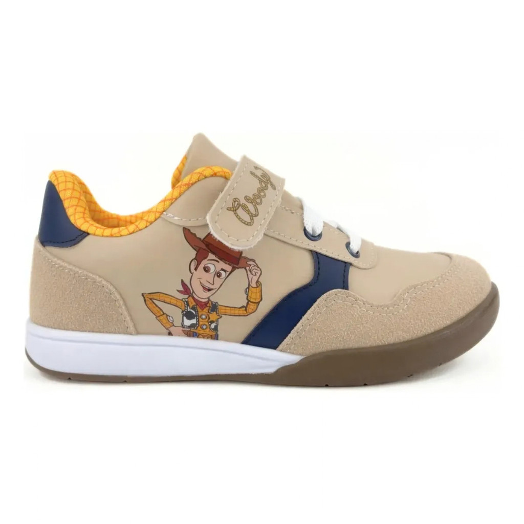 Tênis Woody Toy Story Infantil Menino Calce Fácil com Cadarço Confortável Disney Original