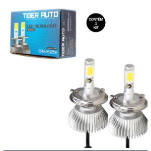 KIT SUPER LED 2D H4 12/24V 6000K 2200 LUMENS (22W CADA POWER).