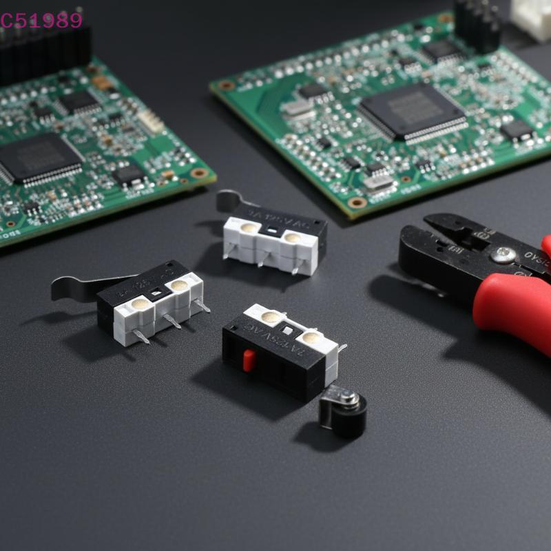 [kaan] Interruptor De Micro Limite Tipo Rolo 20 Unidades 3 Pinos SPDT NO NC 1A 125V Terminais PCB Para Reparo De Eletrod