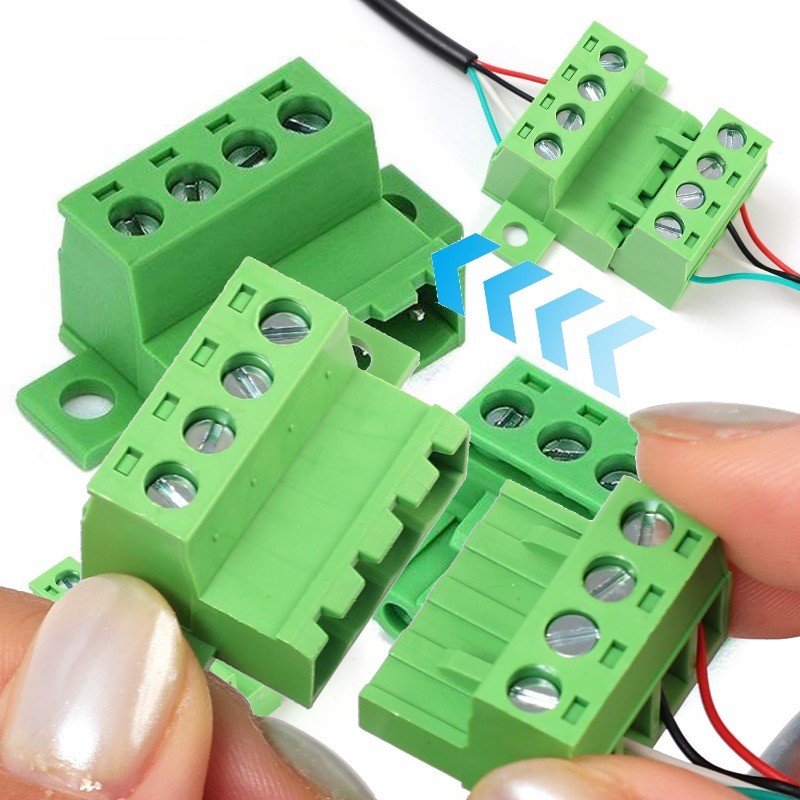 Bloco Terminal Plug-in De 10-2 Unidades De 5.08 Mm-Conector De Fio De Montagem Em Painel PCB Conectável De Parafuso-De E