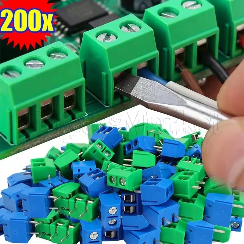 Conectores De Bloco Terminal PCB De 200/50 Unidades-Kit De Sortimento De Terminais De Circuito Eletrônico-Para Projetos
